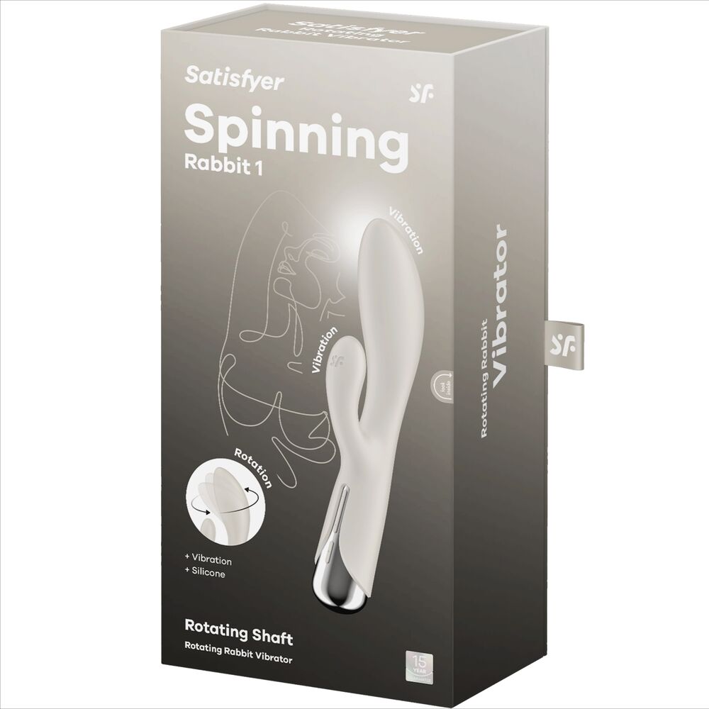 SATISFYER - SPINNING RABBIT 1 CLITORIS AND G-SPOT STIMULATION BLUE