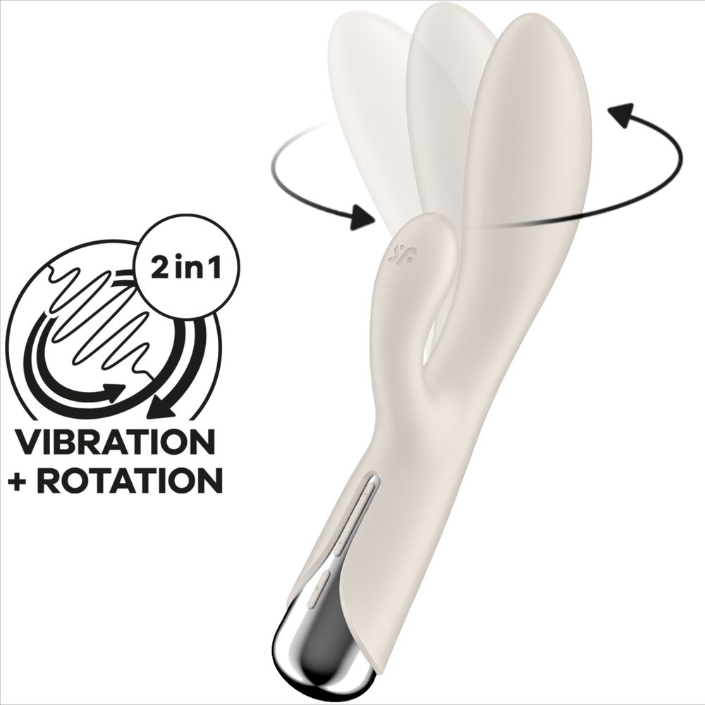 SATISFYER - SPINNING RABBIT 1 CLITORIS AND G-SPOT STIMULATION BLUE