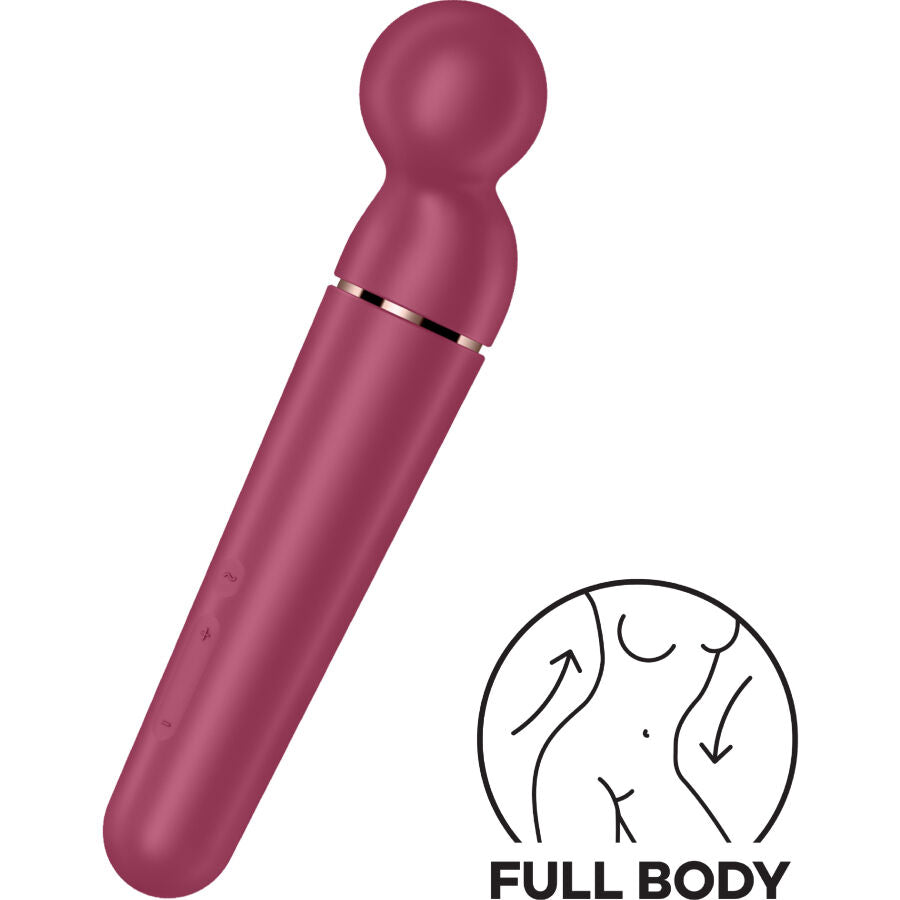 Planet Wand-er Blue - XXL Wand Massager - 60 Vibration Combos - Satisfyer
