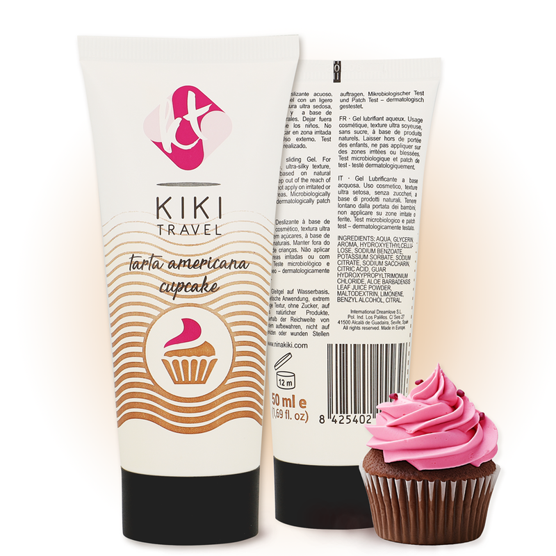 Cupcake Water-Based Lubricant | 50 ml | KIKÍ TRAVEL