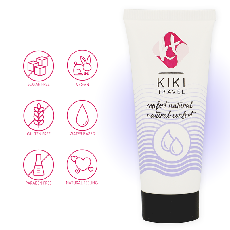 Natural Comfort Water-Based Lubricant | 50 ml | KIKÍ TRAVEL
