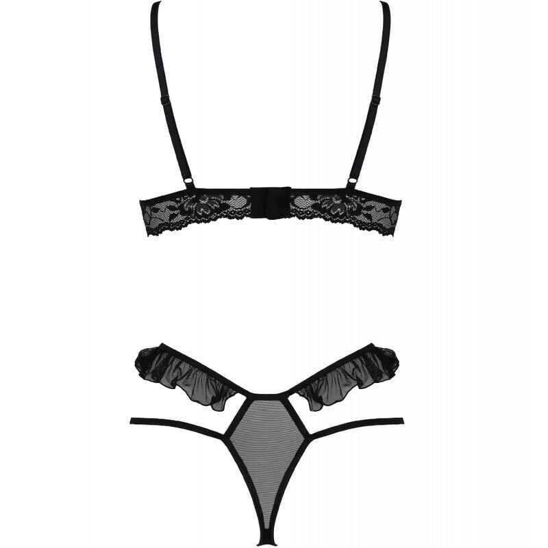 PASSION - DOLLY SET TWO PIECES BLACK L/XL