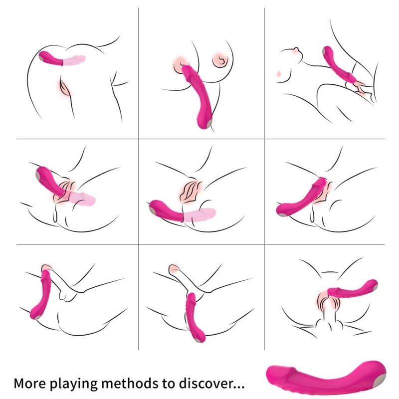 G-Spot Silicone Vibrator Fuchsia | 18.3 cm x 4.0 cm | ARMONY