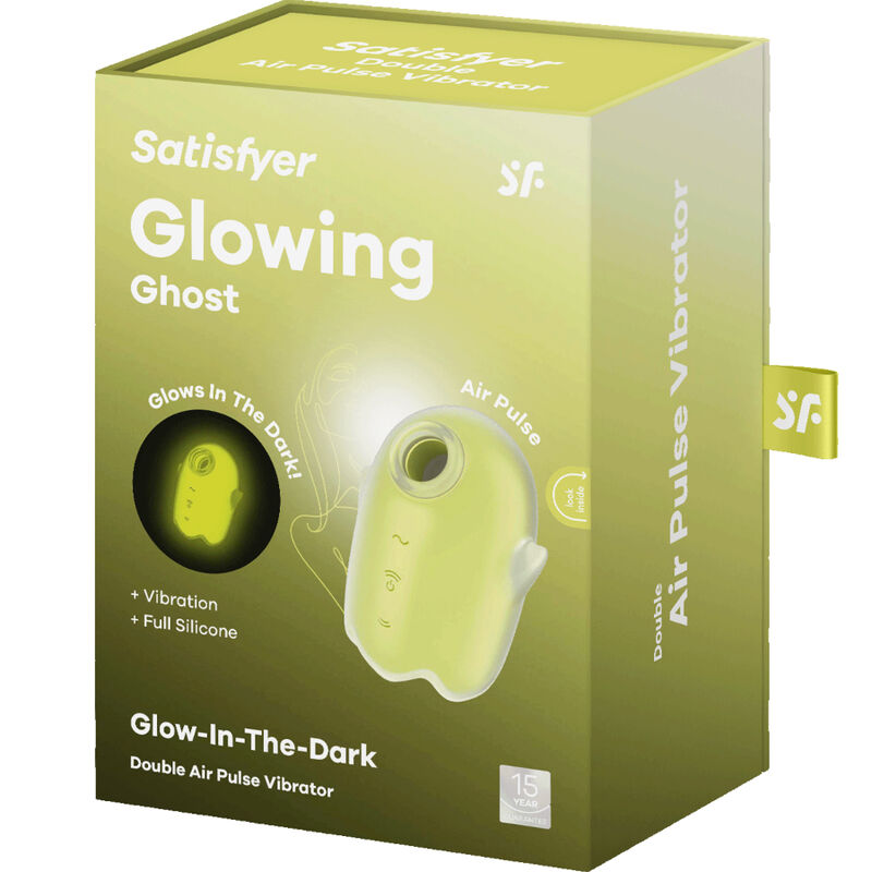 SATISFYER - GLOWING GHOST AIR PULSE & VIBRATOR WHITE