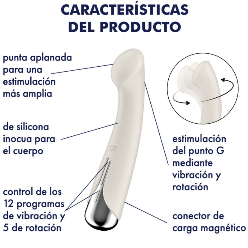 SATISFYER - SPINNING G-SPORT 1 ROTATOR VIBRATOR BLUE