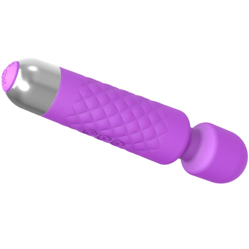 Mini Massager and Vibrator Violet 20 cm — 8 Speeds, 18 Patterns — Armony