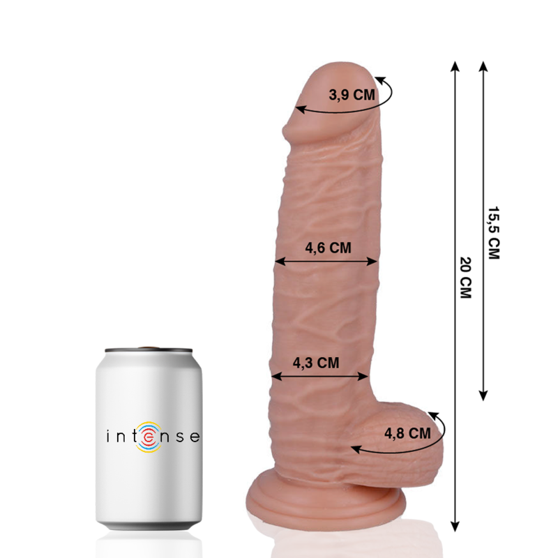 Realistic Dildo 20 cm x 4.6 cm with Balls – MR INTENSE