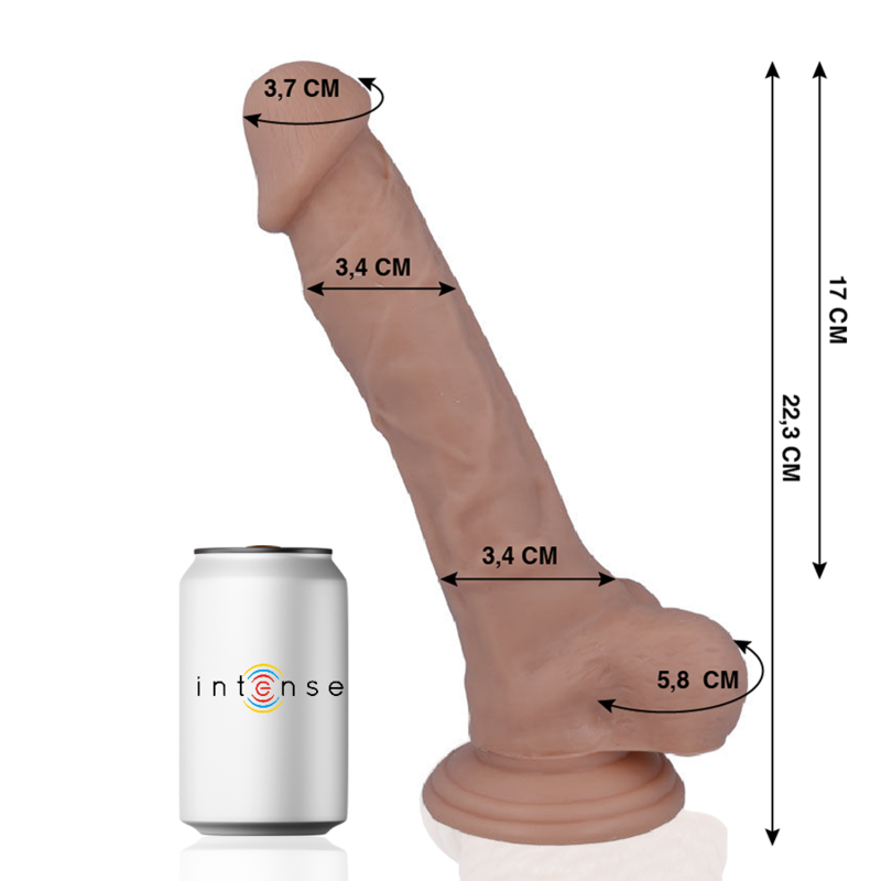 Realistic Dildo 22.3 cm x 3.4 cm – Suction Cup