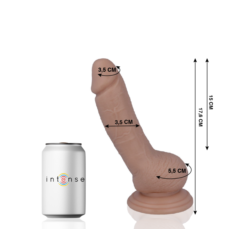 Realistic Dildo 17.6 cm x 3.5 cm with Balls – MR INTENSE
