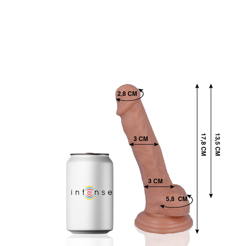 Realistic Dildo 16.5 cm x 3.5 cm with Suction Cup