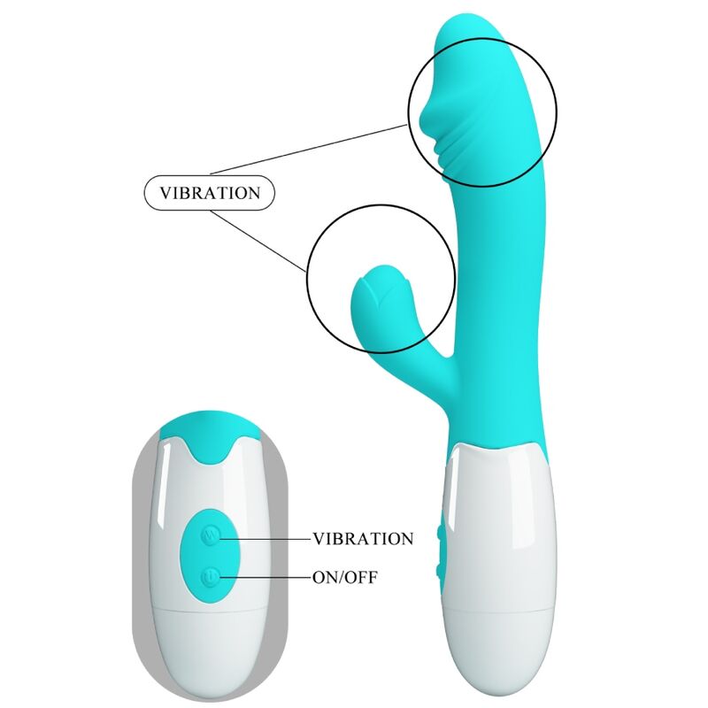 PRETTY LOVE - SNAPPY G-SPOT VIBRATOR AQUA GREEN