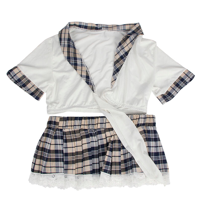 SUBBLIME - SEXY SCHOOLGIRL COSTUME TOP AND SKIRT L/XL
