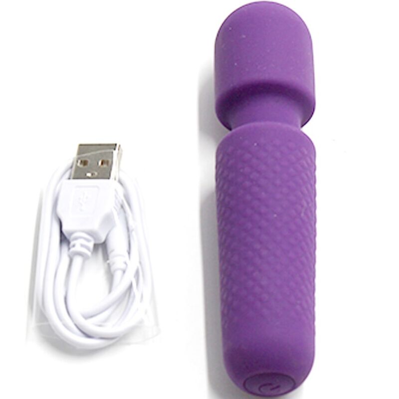 Your Magic Wand Dots Mini Massager – Rechargeable – 10 Modes – Purple – Armony