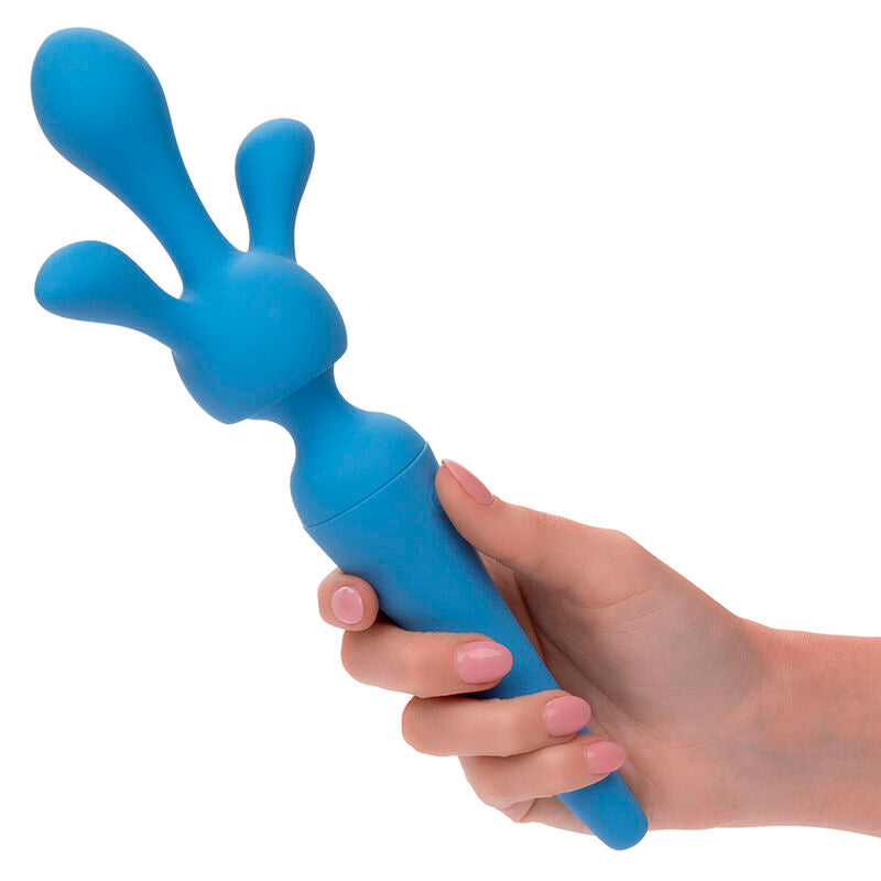 Couture Body Wand Kit | 10 Speeds, 2 Attachments | Waterproof | Blue | CalExotics