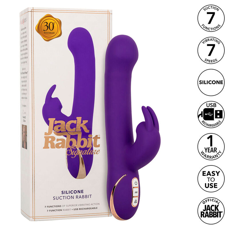 CALEXOTICS - JACK RABBIT VIBRATOR AND STIMULATOR 7 VIBRATION LEVELS AND STIMULATING WAVES BLUE