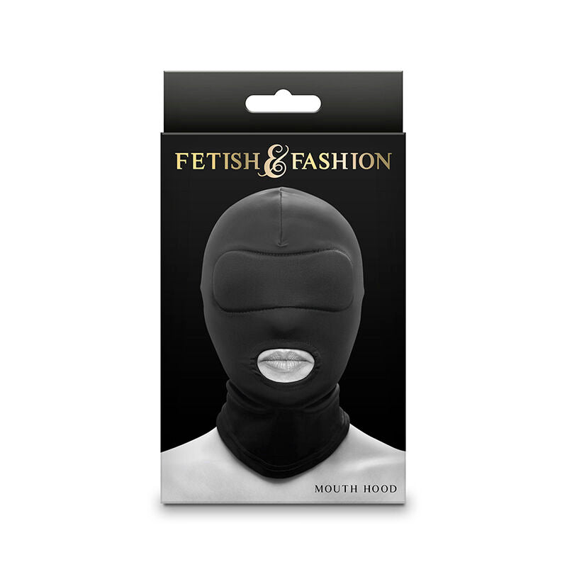NS NOVELTIES - FETISH & FASHION MOUTH HOOD NYLON BLACK