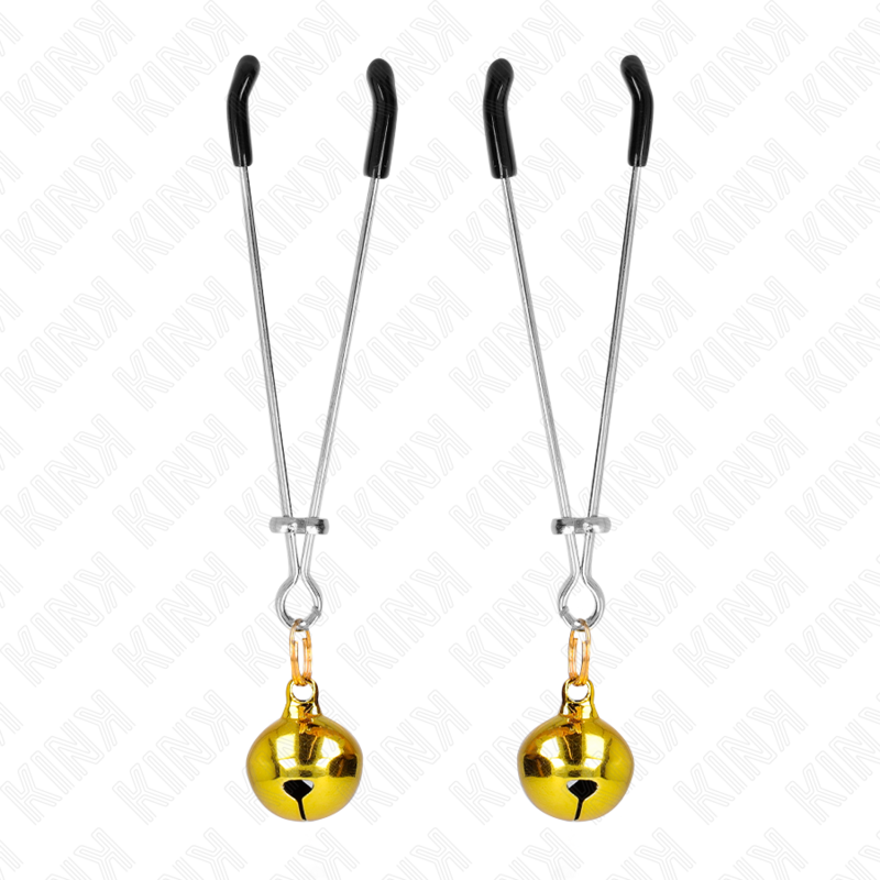 Thin Bell Nipple Clamps Gold 7 cm – KINK