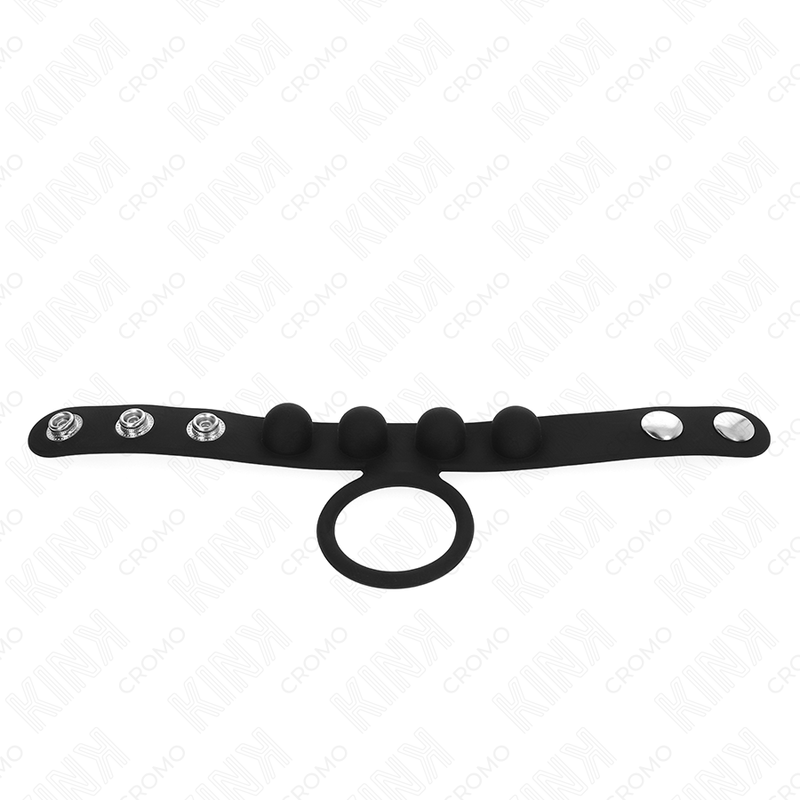 Leather Snap Cock Ring | 3.5 cm | KINK