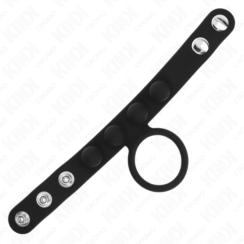 Leather Snap Cock Ring | 3.5 cm | KINK