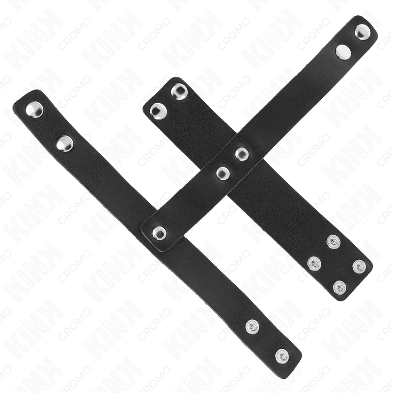 Adjustable leather penis cage with ball divider | KINK