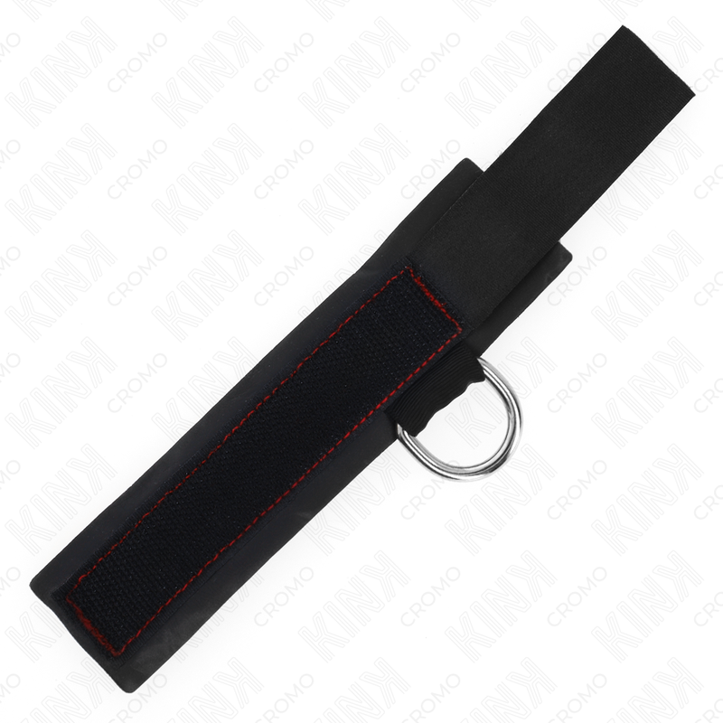 KINK Black Sponge Cock Ring – Adjustable Velcro Closure Ø 20 cm × 3.5 cm