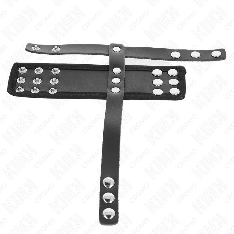 Leather penis cage with ball divider | KINK