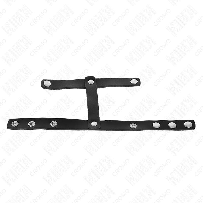 Adjustable leather penis ring & ball divider | KINK