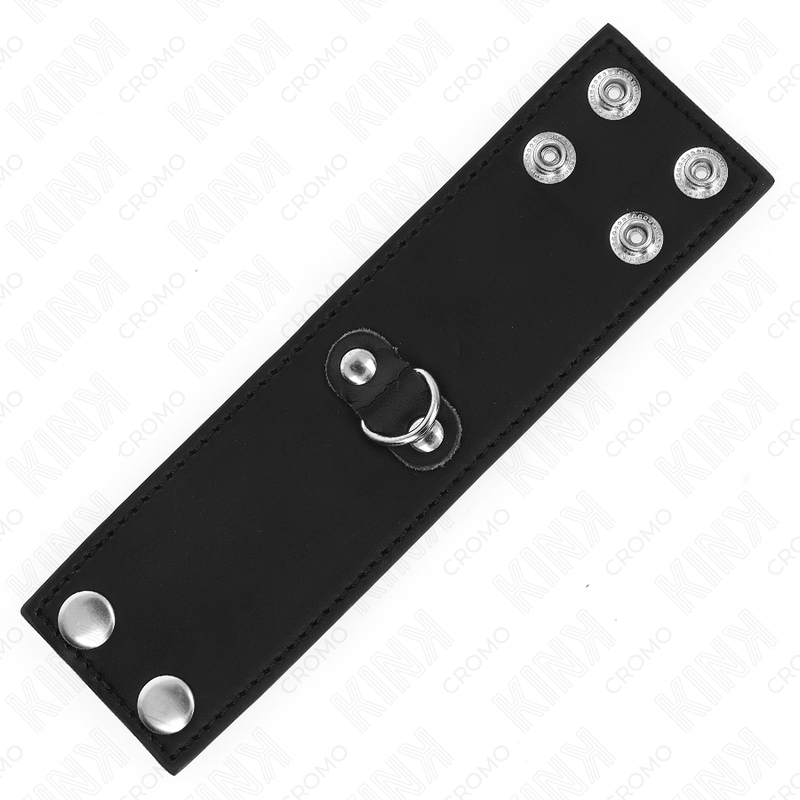 Leather pressure-closure penis ring | 18 cm × 5 cm | KINK