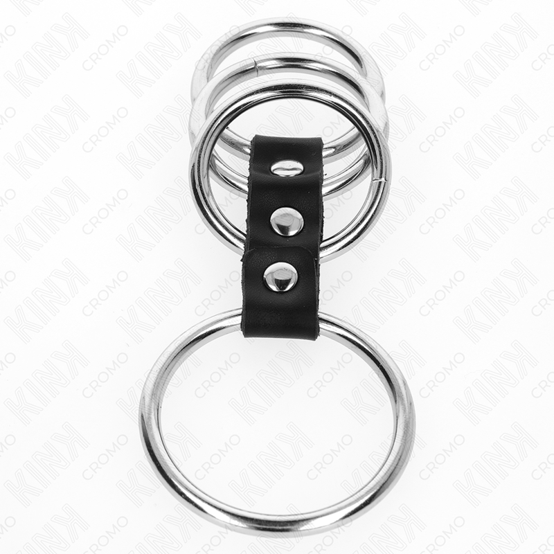 4-Piece Metal Cock Ring Set | 3.7–5 cm | KINK