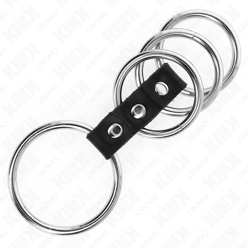 4-Piece Metal Cock Ring Set | 3.7–5 cm | KINK