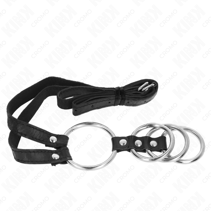 4-Ring Steel Cock Belt | 112 cm | KINK