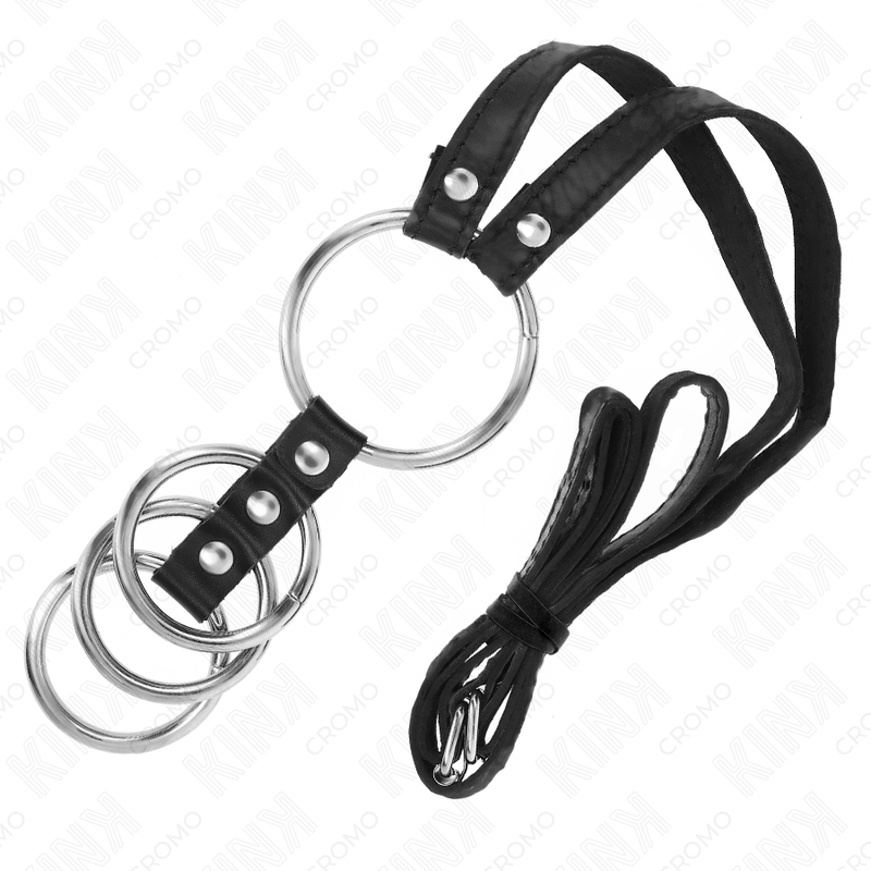 4-Ring Steel Cock Belt | 112 cm | KINK