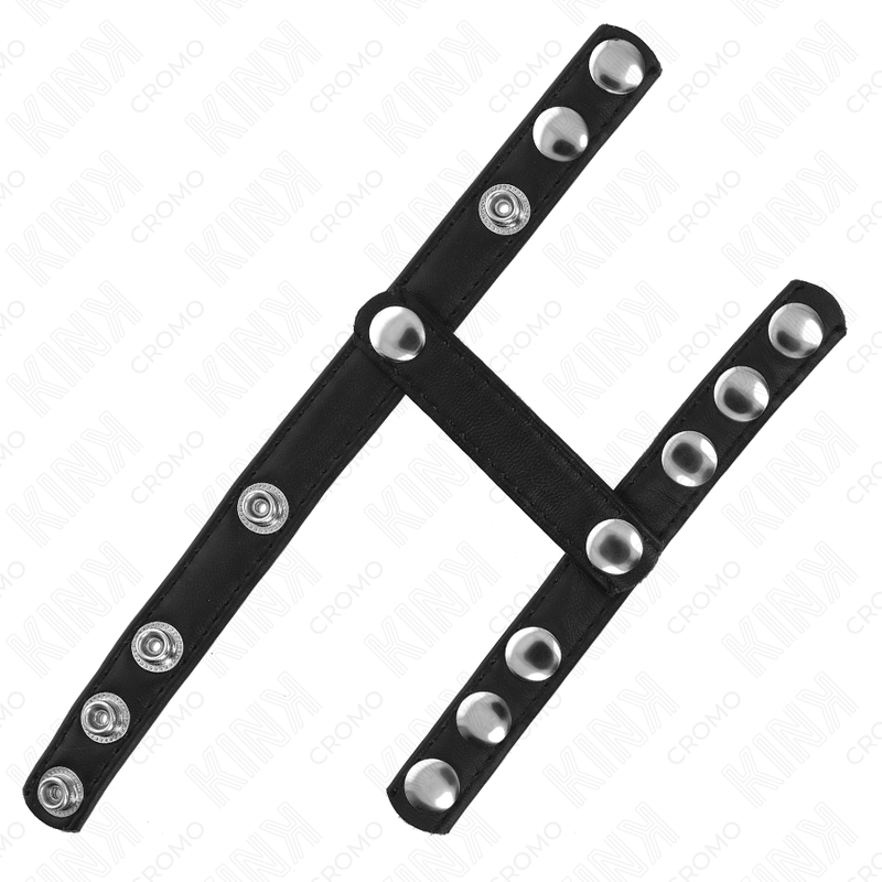Triple-strap ball-divider penis ring | KINK