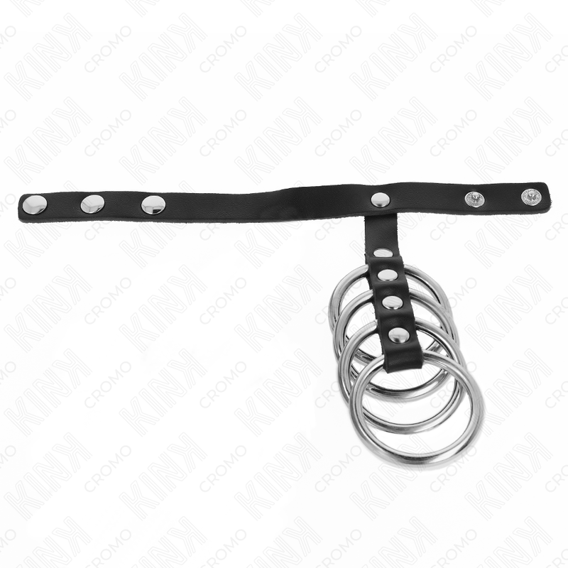 4-Ring Steel Cock Cage | 3.8 cm rings | KINK