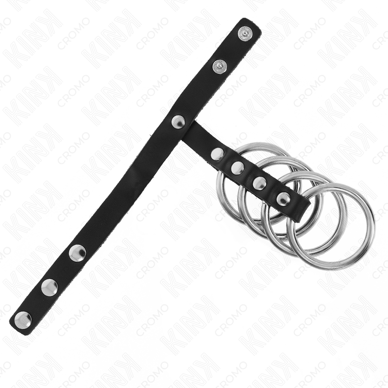 4-Ring Steel Cock Cage | 3.8 cm rings | KINK