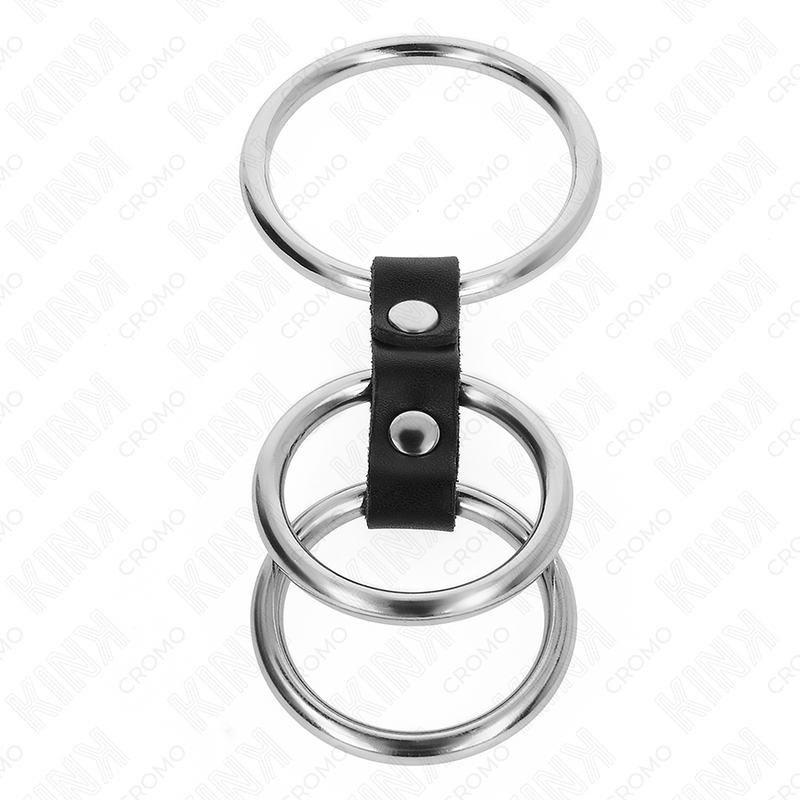 Triple metal cock ring set | Ø 3.7 – 5 cm | KINK