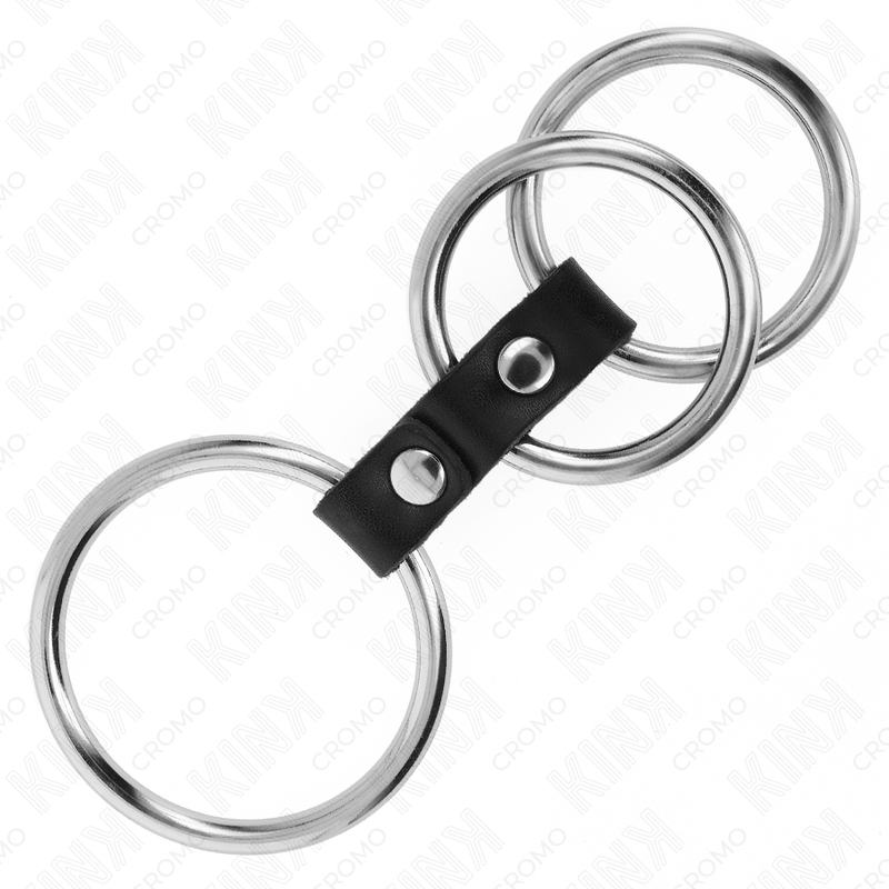 Triple metal cock ring set | Ø 3.7 – 5 cm | KINK
