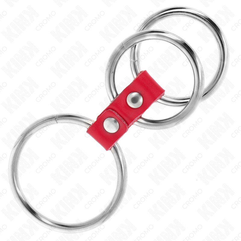 Triple metal penis ring set | 3.7–5 cm | KINK
