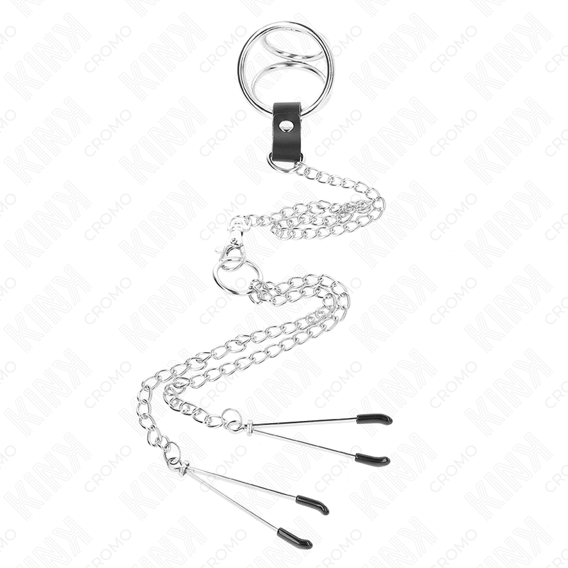 Chrome triple penis-ring set | 3.8 – 5 cm | KINK