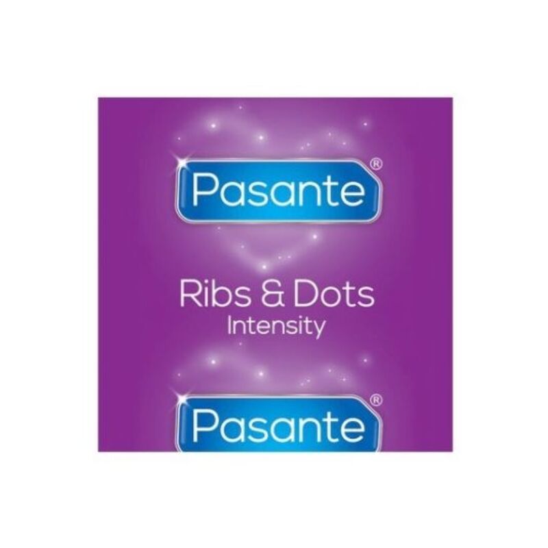 PASANTE - RIBS & DOTS INTENSITY CONDOMS 144 UNITS