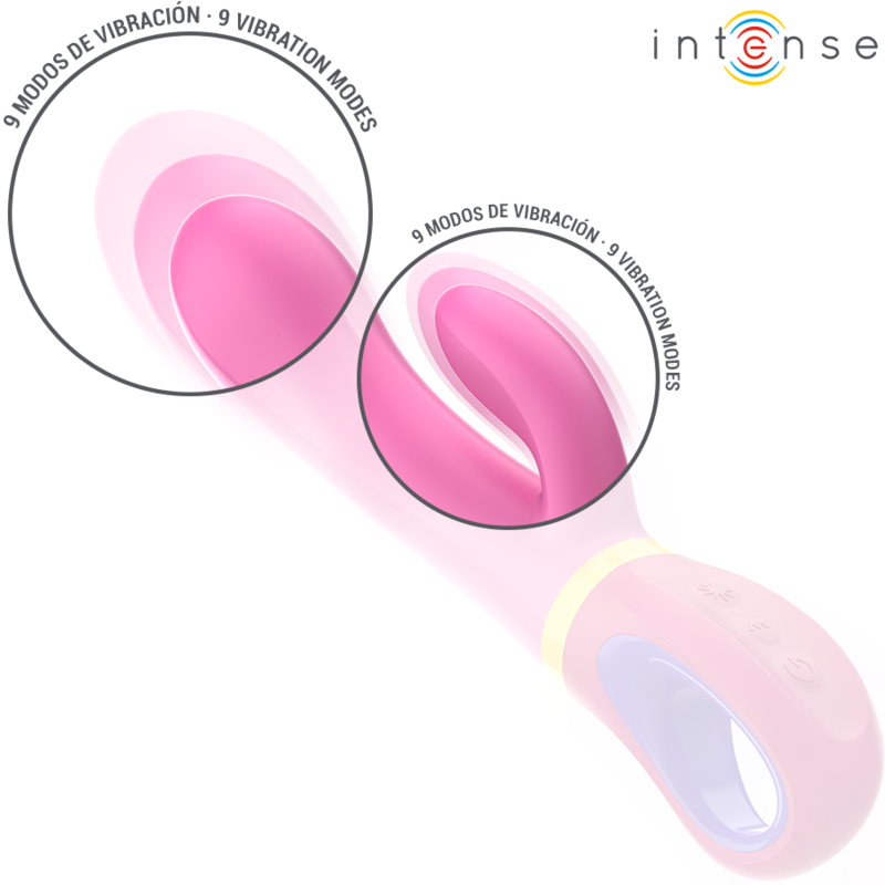 Daphne Silicone Rabbit Vibrator Pink – INTENSE