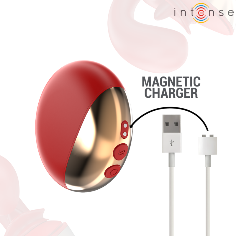 Mariah U-Shaped Couples Vibrator Red | 10 Modes, Waterproof | INTENSE