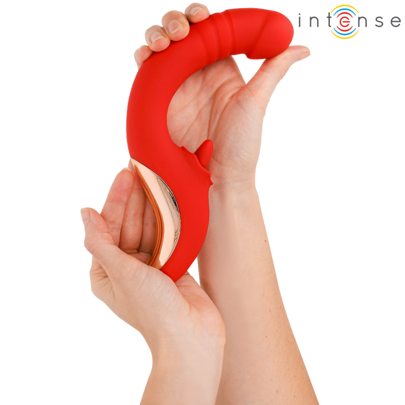 Paulina U-Shape Vibrator Dual Motor Red – INTENSE