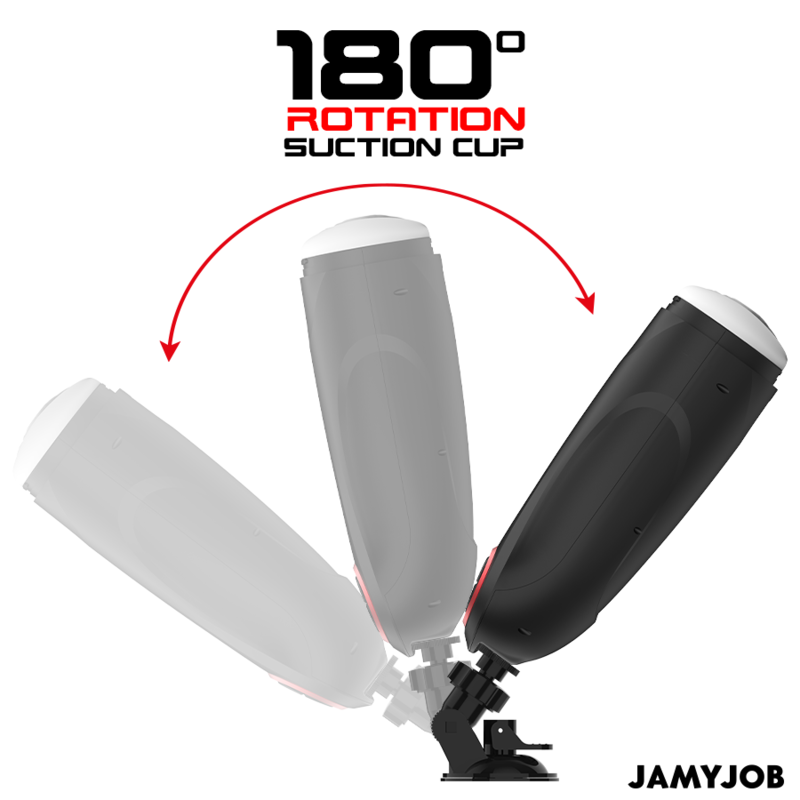 Jamyjob Gravity – Automatic Thrusting Masturbator with Sound | Black/Red