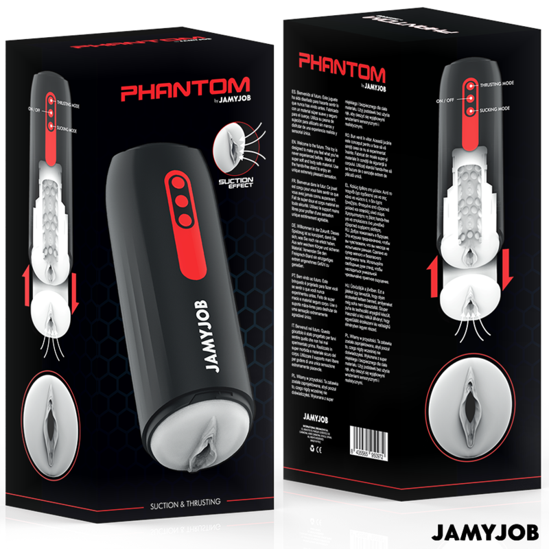 Phantom Automatic Masturbator | 5 Suction + 5 Thrust Modes | JAMYJOB