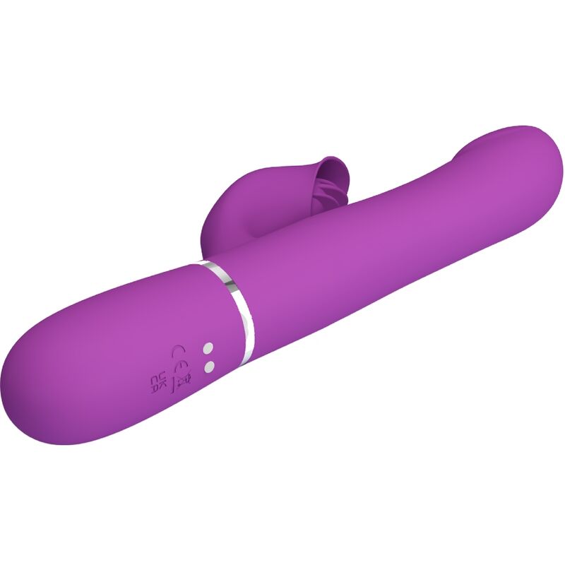 PRETTY LOVE - 4 IN 1 MULTIFUNCTION VIBRATOR & STIMULATOR PURPLE