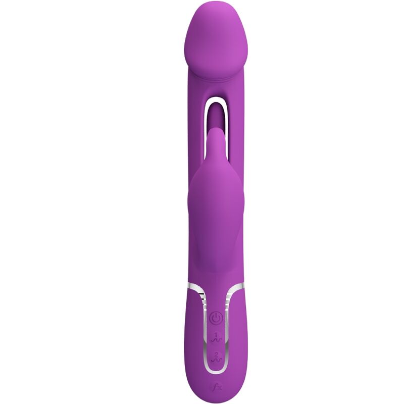 PRETTY LOVE - KAMPAS 3 IN 1 MULTIFUNCTION RABBIT VIBRATOR  PURPLE