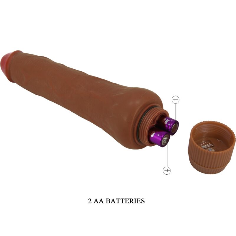 BAILE - DRYAD REALISTIC VIBRATOR 25 CM MULATTO