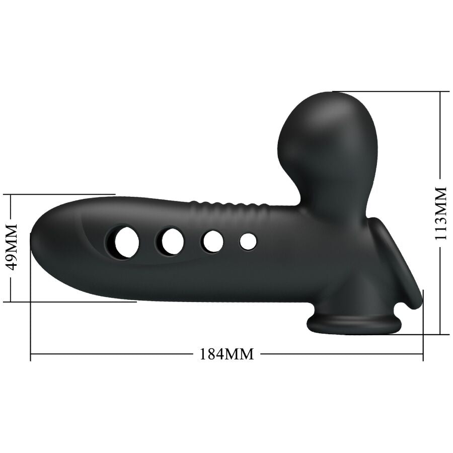 PRETTY LOVE - CRANE PENIS SLEEVE WITH AIRBAG BLACK