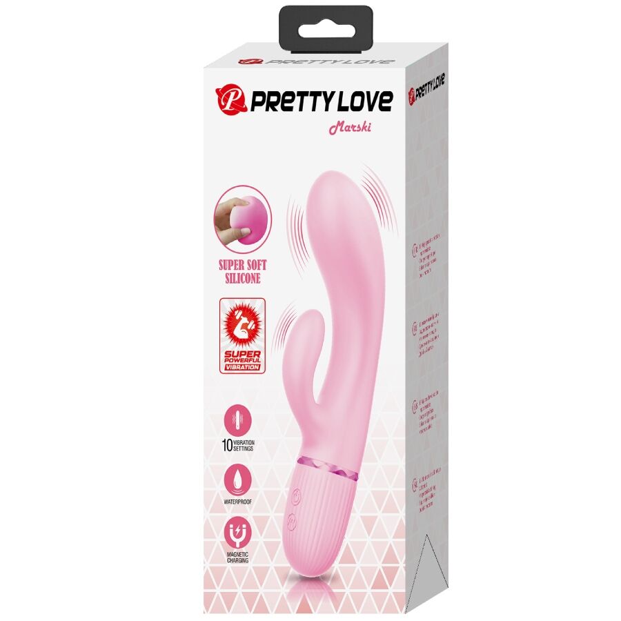 PRETTY LOVE - MARSKI RABBIT VIBRATOR & G-SPOT PINK